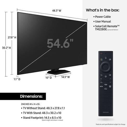 تلفزيون سامسونج الذكي فئة Neo QLED 4K QN85B مقاس 75 بوصة من سلسلة Mini LED Quantum HDR 24x مع Alexa مدمج (QN85QN75BAFXZA، موديل 2022) (متجدد) in Saudi Arabia