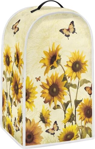 Sunflower Butterfly Blender Cover, Kitchen Dustproof Blender Cover Dust and Fingerprint Appliance Protector, Machine Washable in Kuwait