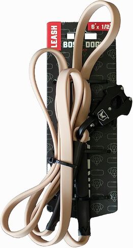 Boss Dog Tactical Polyester Webbing TPU Tracking Leash, Tan, 6 FT in Kuwait