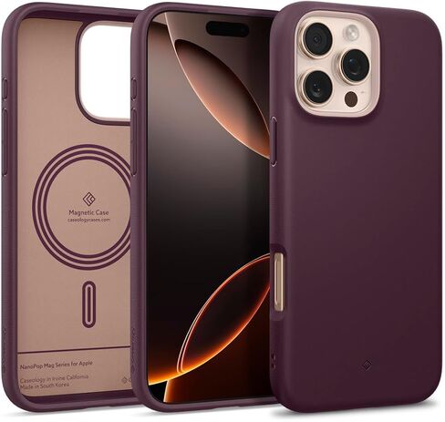 حافظة Caseology Nano Pop Mag لهاتف iPhone 16 Pro [حافظة سيليكون بطبقة مزدوجة متوافقة مع Magsafe] تم اختبارها من الدرجة العسكرية (2024) - أزرق داكن in Saudi Arabia