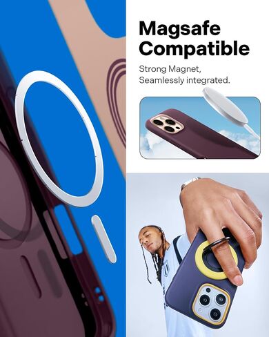 حافظة Caseology Nano Pop Mag لهاتف iPhone 16 Pro [حافظة سيليكون بطبقة مزدوجة متوافقة مع Magsafe] تم اختبارها من الدرجة العسكرية (2024) - أزرق داكن in Saudi Arabia