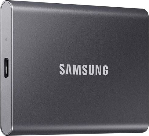 Samsung T7 Portable SSD 500GB - Up to 1050MB/s - USB 3.2 External Solid State Drive, Blue (MU-PC500H/AM) in Saudi Arabia