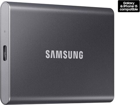Samsung T7 Portable SSD 500GB - Up to 1050MB/s - USB 3.2 External Solid State Drive, Blue (MU-PC500H/AM) in Saudi Arabia