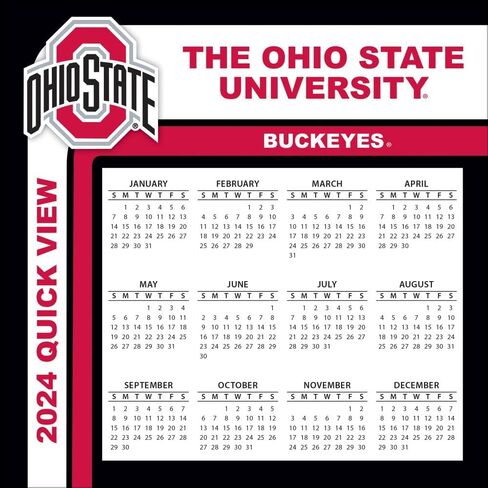 TURNER SPORTS Ohio State Buckeyes 2024 Box Calendar (24998053017) in Saudi Arabia