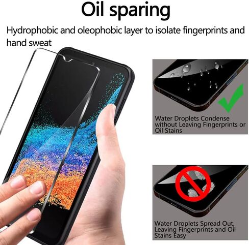 JOKITA 3 Pack Screen Protector for Samsung Galaxy Xcover 6 Pro,9H Hardness, Upgrade Edge Protection,Scratch-Resistant, HD Clarity, Anti Fingerprint, Easy Installation, Bubble Free. in Saudi Arabia