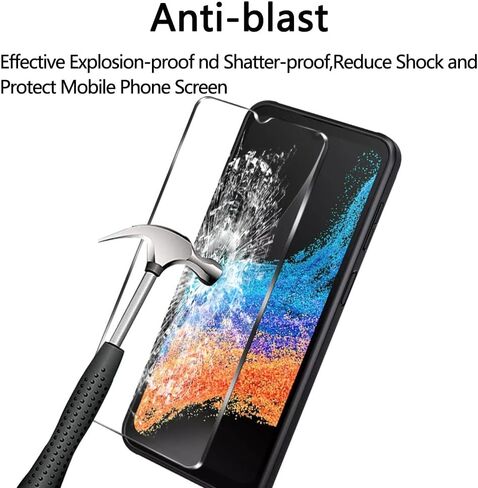 JOKITA 3 Pack Screen Protector for Samsung Galaxy Xcover 6 Pro,9H Hardness, Upgrade Edge Protection,Scratch-Resistant, HD Clarity, Anti Fingerprint, Easy Installation, Bubble Free. in Saudi Arabia