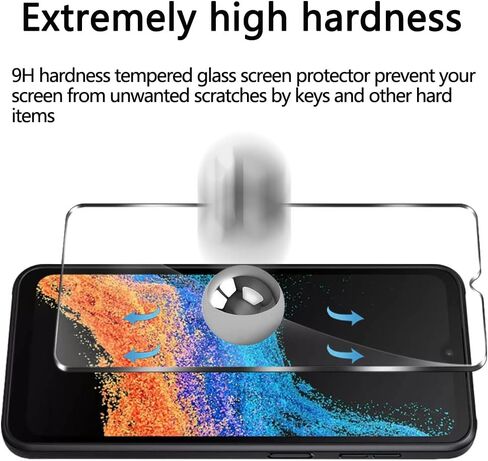 JOKITA 3 Pack Screen Protector for Samsung Galaxy Xcover 6 Pro,9H Hardness, Upgrade Edge Protection,Scratch-Resistant, HD Clarity, Anti Fingerprint, Easy Installation, Bubble Free. in Saudi Arabia