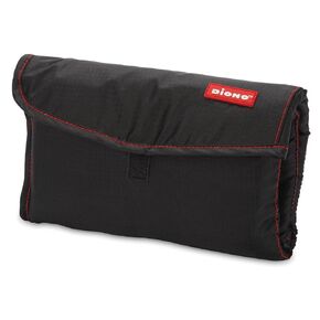Diono Change 'n Go Baby Diaper Changing Mat, Portable, Lightweight Travel Diaper Station Kit With Waterproof Cushioned Pad, Black