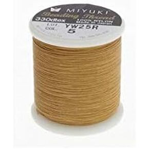 Miyuki Beading Nylon Thread 330 DTEX 50 meters (54.6 yards) GOLD