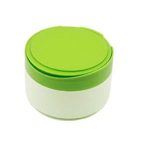 1 Pcs Baby After-Bath Powder Puff Box Empty Refillable Plastic Baby Skin Care Baby Powder Container Portable Talcum Powder Case Jar with Powder Puff and Sifter for Home and Travel (Green)