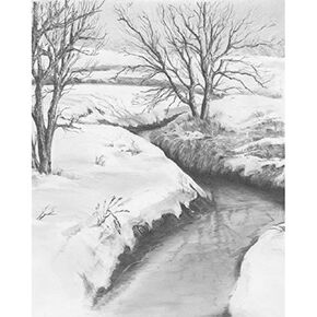 Royal Brush Sketching Made Easy Kit, 9 by 12-Inch, Winter Creek