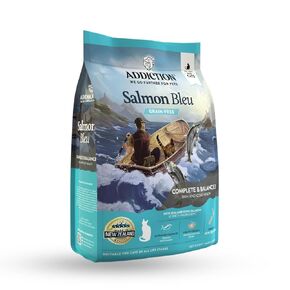 Addiction Salmon Bleu - Dry Cat Food - Complete and Balanced Diet - Skin and Coat Health Cat Formula - Features Premium King Salmon - 4 Lbs