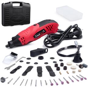 Rotary Tool Kit, Towallmark 1.5Amp Variable Speed Power Rotary Tool with Flex Shaft, 88pcs Accessories & 4 Attachments, Perfect for Crafting and DIY Projects -Cutting, Wood Carving, Engraving, Sanding