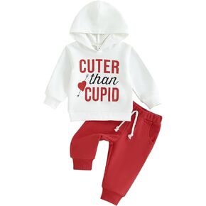 GOOCHEER St. Patrick's Day Baby Boy Girl Outfit Long Sleeves Hoodie Top Pants Baby Boys Girls St Patrick's Day Clothes
