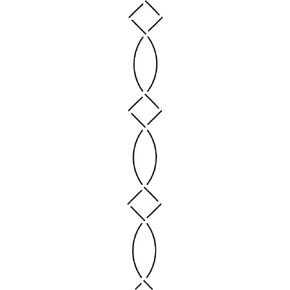 Border Design Quilt Stencil, 1-1/4"