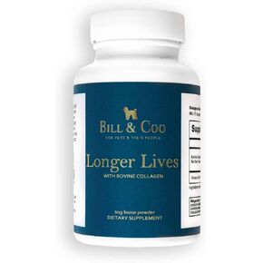 LONGER LIVES (90g) - Boost Your Cherished Pets Well-being with Our Unique Bovine Collagen Peptide and Beetroot Powder Formula Helps Strengthen the Heart, Liver, Joints, Bones, Skin and Digestive