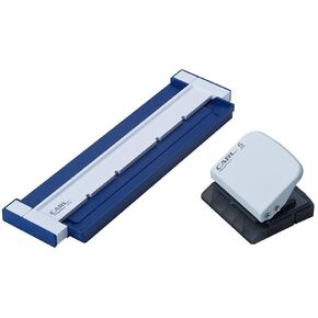 CARL GP-20-B Loose Leaf Punch, Gauge Punch, Compatible with A5/B6, 20 Holes, 5 Pieces, Blue