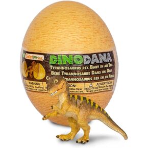 Safari Ltd. Dino Dana Baby Tyrannosaurus Rex in Egg Figurine - 4.5" Dinosaur Egg - Educational Toy for Boys, Girls and Kids Ages 3+