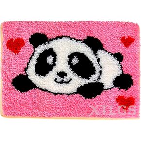 Latch Hook Kits Rug Making Kits DIY for Kids/Adults with Printed Canvas Pattern 20" X 13"