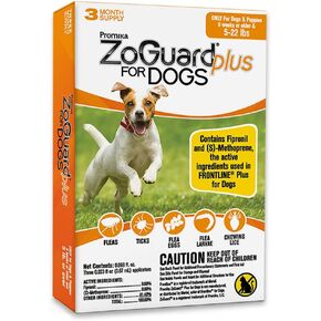 Plus Flea and Tick Prevention for Dogs (Small - 5-22 lb)