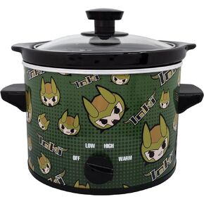 Uncanny Brands Marvel Loki 2qt Slow Cooker- Cook With Your Favorite Mischievous Asgardian