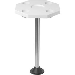12-1108C Removable Octagonal Marine/RV Table , White