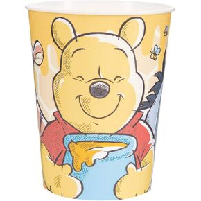 Disney Winnie the Pooh Multicolored Plastic Stadium Cup - 16 oz. (1 Pc.) - Vibrant Tableware, Perfect Parties and Events