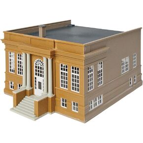 Walthers Cornerstone HO Scale Model Public Library Kit, 8-1/2 x 6-1/2 X 4-3/4" 21.5 x 16.5 x 12cm