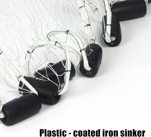 Fishing Cast Net - Nylon Casting Throw Net 4ft/6ft/7ft/8ft - Heavy Duty Sinker Youth Cast Net for Fishing - Fish Throw Cast Net for Bait Fish in Kuwait
