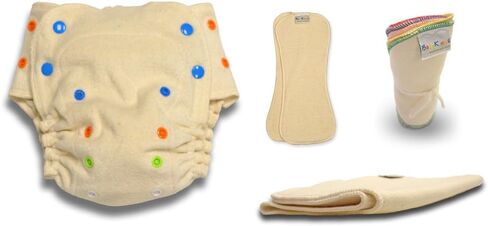 حفاضات بيبي كيكس 4 قطع عضوية، مقاس واحد in Kuwait