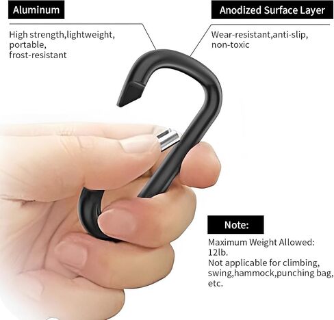 EYST 40pcs Mini Aluminum Clip Keychain Buckle Clips Bulk Aluminum D Ring Shape Small Lock Spring Snap Hook for Clip Outdoor Camping Hiking Spring Link Key Chain Durable Improved 20pcs Ring Keychains in Saudi Arabia