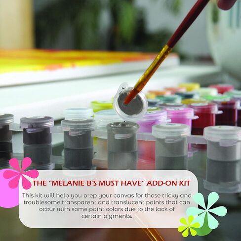 Melanie B's 3 Shades of Gray Survival Kit for Paint by Numbers for Adults - Gray basecoat paint primer for transparent and translucent colors in Saudi Arabia