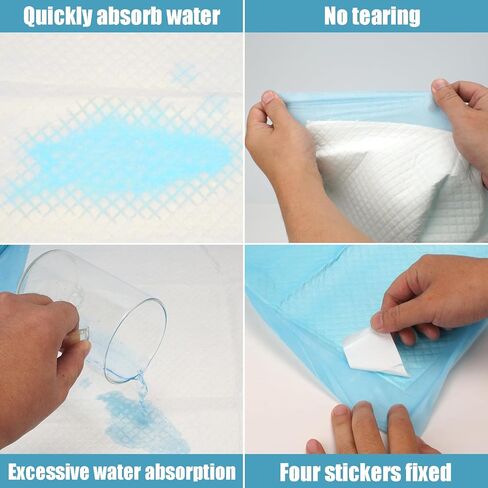 60 قطعة من وسادات تبول الكلاب الكبيرة جدًا مقاس 60.96 سم × 91.44 سم، وسادات تبول للكلاب مكونة من 6 طبقات للتدريب على المرحاض مع تصميم سريع الجفاف مانع للتسرب، وسادات تدريب الحيوانات الأليفة للاستعمال مرة واحدة للكلاب والقطط والأرنب in Kuwait