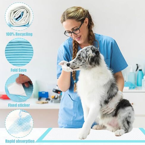 60 قطعة من وسادات تبول الكلاب الكبيرة جدًا مقاس 60.96 سم × 91.44 سم، وسادات تبول للكلاب مكونة من 6 طبقات للتدريب على المرحاض مع تصميم سريع الجفاف مانع للتسرب، وسادات تدريب الحيوانات الأليفة للاستعمال مرة واحدة للكلاب والقطط والأرنب in Kuwait