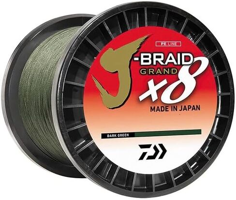 Daiwa J-Braid Grand X8، بكرة حشو، شارتروز، قطر أحادي.= 6 رطل. in Saudi Arabia
