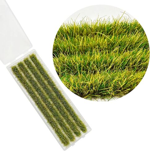 Woohome 2 صناديق ثابت حقل الأرز العشب نموذج حقل الأرز المشهد السكك الحديدية العشب الاصطناعي DIY بها بنفسك نموذج مشهد السكك الحديدية in Kuwait