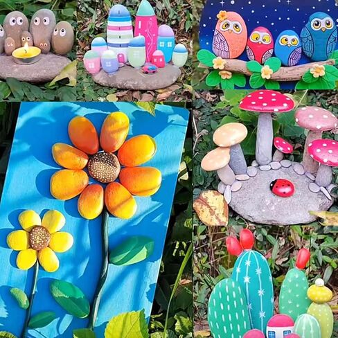 أقلام طلاء أكريليك 24 لونًا من WIWUE GUO، علامات طلاء أكريليك ذات طرف مزدوج مع طرف فرشاة وطرف رفيع، أقلام أكريليك للرسم الصخري، الخشب، الزجاج، السيراميك، القماش، الحرف اليدوية لصناعة اللوازم الفنية in Kuwait