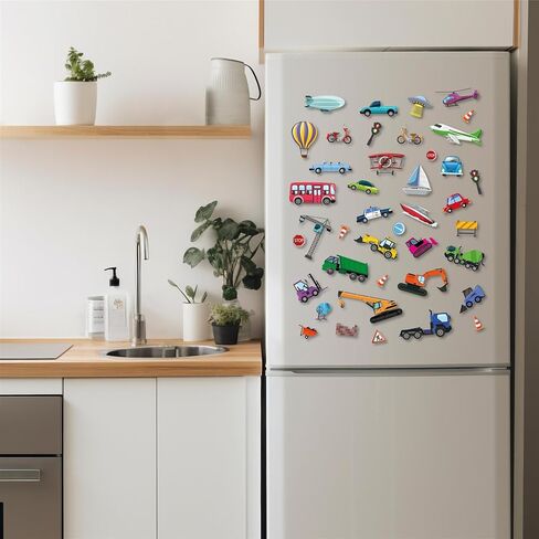 ملصقات نافذة WALPLUS للأطفال الصغار وأنشطة السفر ملصقات منتفخة ملصقات نافذة قابلة لإعادة الاستخدام ملصقات نافذة قابلة للإزالة لسيارة وطائرة ومستلزمات الحفلات المنزلية ولعبة النقل للأطفال 50 قطعة in Kuwait