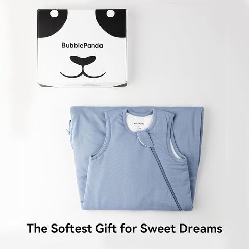 BubblePanda Rayon Made from Bamboo Sleep Sack 0-6 Months 2.5 Tog Soft Warm Quilted Toddler Sleeping Sack 3-6 Months for Infant Newborn Babies 2-Way Zipper Baby Wearable Blanket 0-3 Months in Kuwait