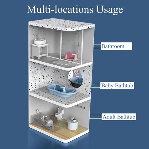 Kaptin Baby Bath Seat, Baby Bathtub Seat with Non-Slip Mat Suction Cups, Portable Baby Bath Chair in The Tub (Blue) in Kuwait