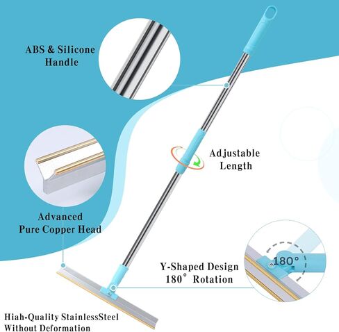 مزيل شعر الحيوانات الأليفة - مقبض إزالة شعر الحيوانات الأليفة، مشط السجاد والمكنسة الممسحة السحرية لإزالة الشعر - مكنسة سهلة لتنظيف فراء الكلاب والقطط وأداة تنظيف انسكابات الغبار للمنزل in Kuwait