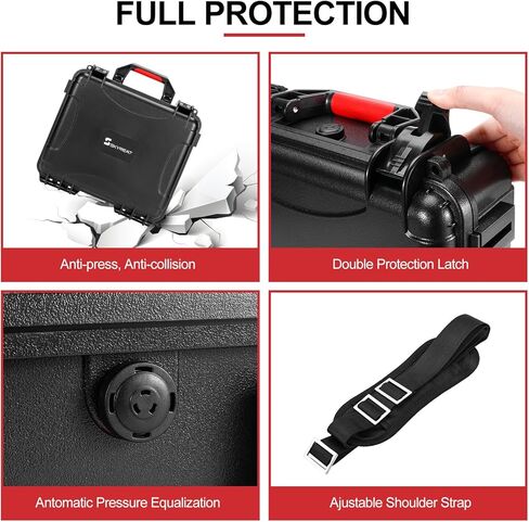 حافظة صلبة Mini 4 Pro، حقيبة تخزين مقاومة للماء، حقيبة حمل للسفر لـ DJI Mini 4 Pro Fly More Combo مع ملحقات طائرة بدون طيار لوحدة التحكم DJI RC 2 in Kuwait