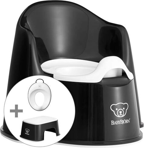 BabyBjorn Potty Training Bundle, Black/White in Saudi Arabia