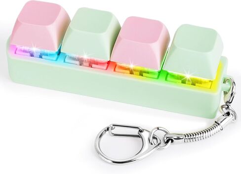 Keyboard Fidget Toy for Adults Keyboard Clicker with LED Light Keychain Fidget Stress Relief Sensory Toy in Saudi Arabia
