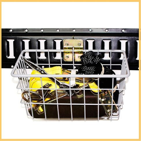 DC Cargo Mall 4-pack E-Track, Bolt-on Wall Mount Wire Basket, w/ Bolt-on Option | Super Easy Portable Trailer Organizing Storage Pail | Useful Organization Bin for Trucks and Warehouses in Saudi Arabia