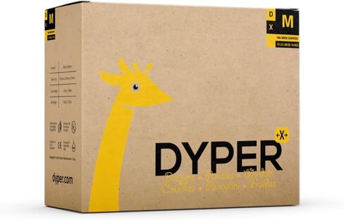 DYPER X Size M (13-22 lb) Monthly Box, Overnight/Daily Diaper - 184 Wide Diapers in Kuwait