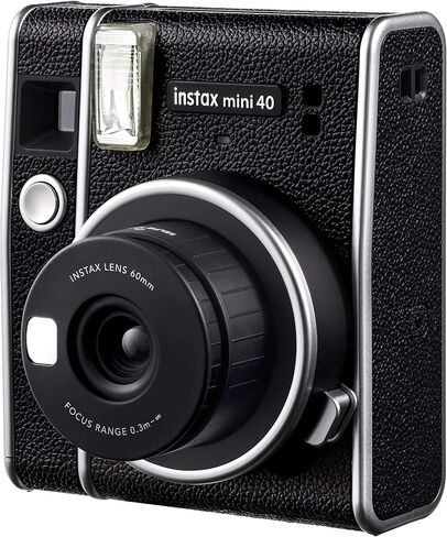 كاميرا Fujifilm Instax Mini 40 الفورية مع عدسة سيلفي مدمجة، تعريض تلقائي، سرعة مصراع تلقائي، سهلة الاستخدام، كاميرات بولارويد بتصميم أنيق وكلاسيكي للمحترفين أو المبتدئين (متجددة) in Kuwait