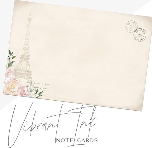 Dashleigh Vintage Paris Notecards, Set of 50, 4x6 inches in Saudi Arabia