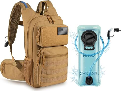 FRTKK Hydration Backpack with 3L Hydration Bladder, Tactical Insulation Hydration Pack for Men Women Hiking Biking Climbing in Saudi Arabia