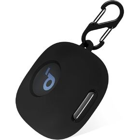 Geiomoo Soft Silicone Case for Anker Soundcore Sport X20, Shockproof Protective Skin Cover with Carabiner (Black)